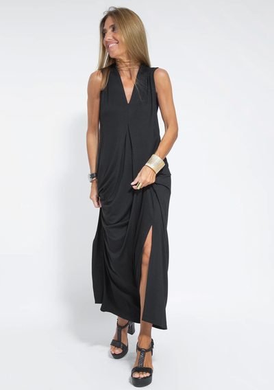 Solana - Ensemble bestehend aus einem langen, figurformenden Kleid und einer Weste