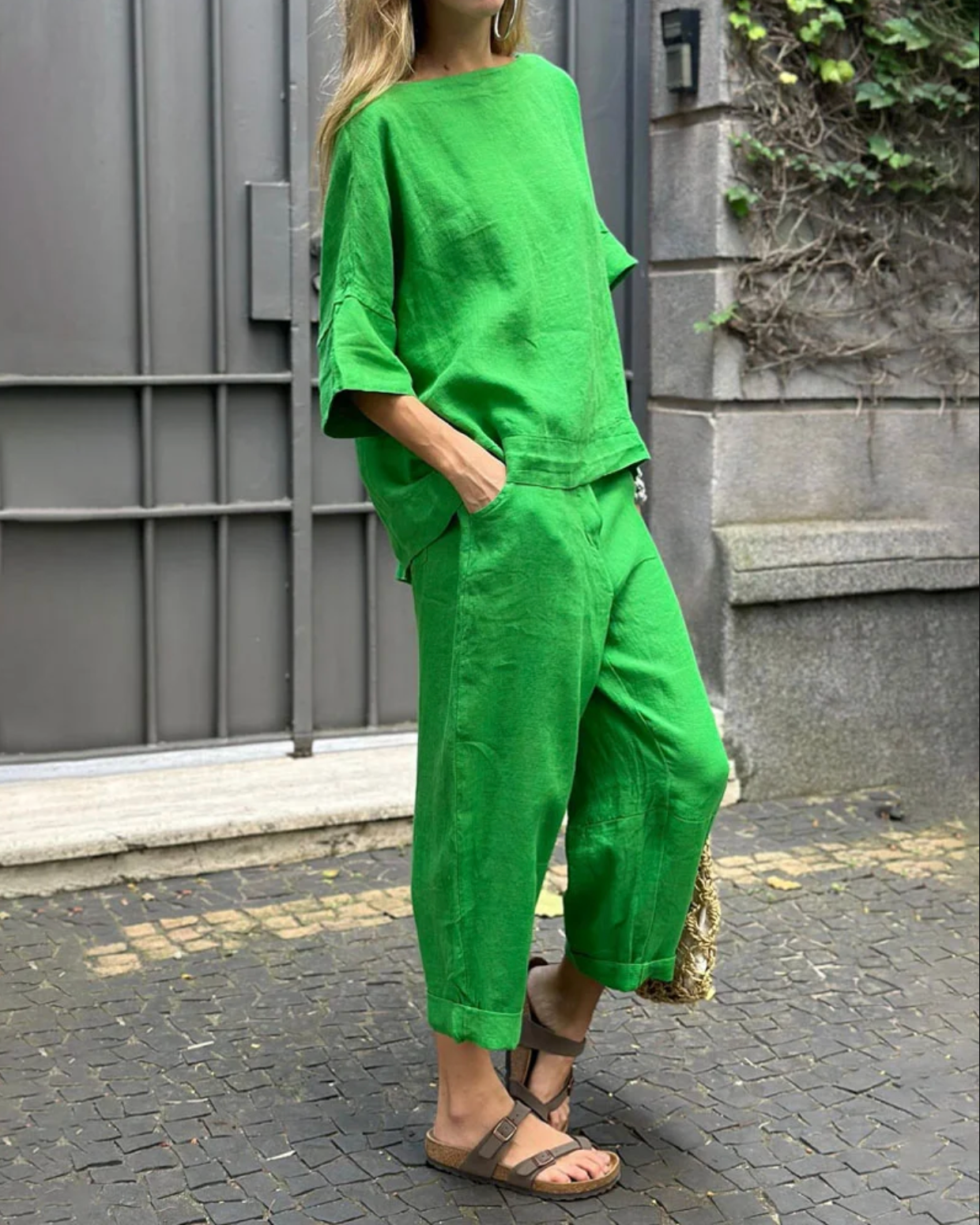 MIA Leinen - Kombi Set aus Top und Hose