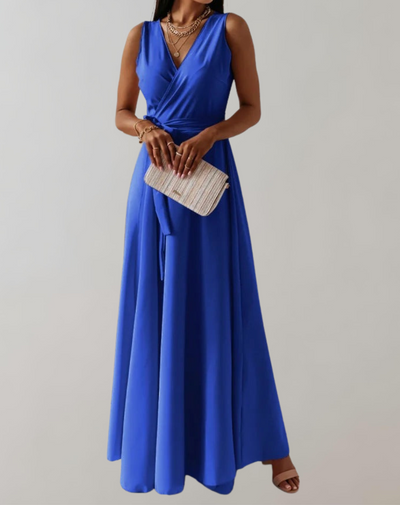Esme - Cocktail Kleid mit Taillengurtel | Schickes Maxikleid Zeitlos Design