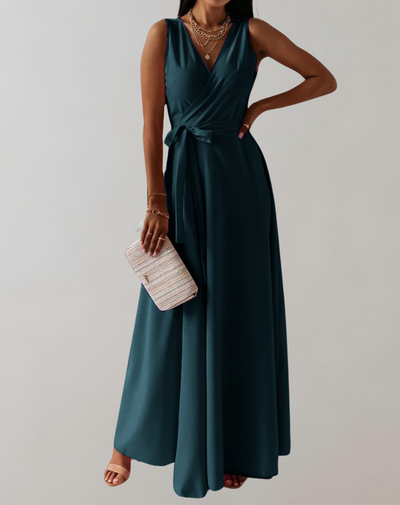 Esme - Cocktail Kleid mit Taillengurtel | Schickes Maxikleid Zeitlos Design