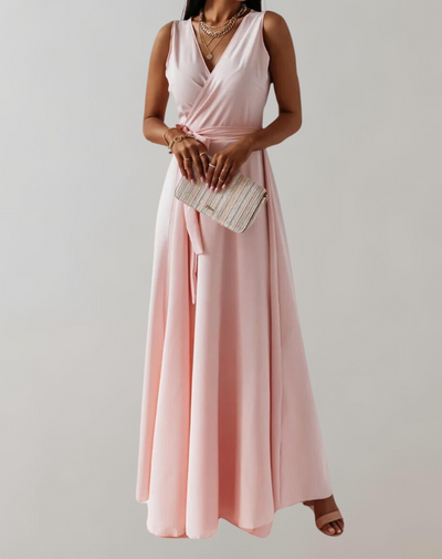 Esme - Cocktail Kleid mit Taillengurtel | Schickes Maxikleid Zeitlos Design