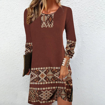 Kim - Vintage Print Kleid