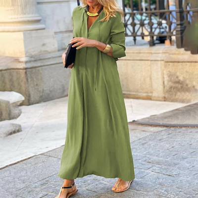 Leona - Bequemes, locker sitzendes Maxikleid