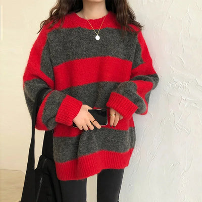 CAROLE - Französischer  Herbstpullover in zwei Farbstellungen