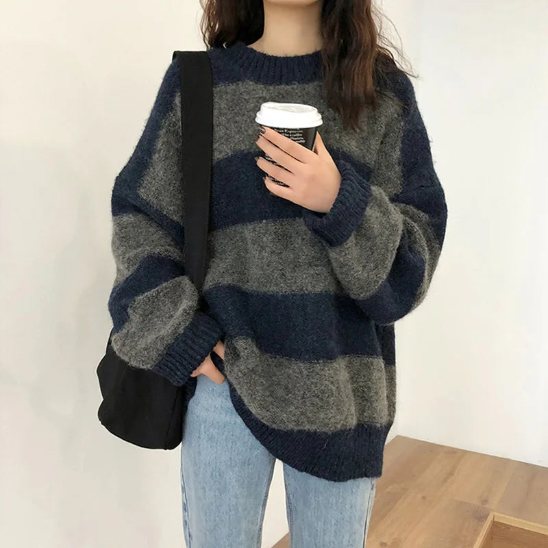 CAROLE - Französischer  Herbstpullover in zwei Farbstellungen