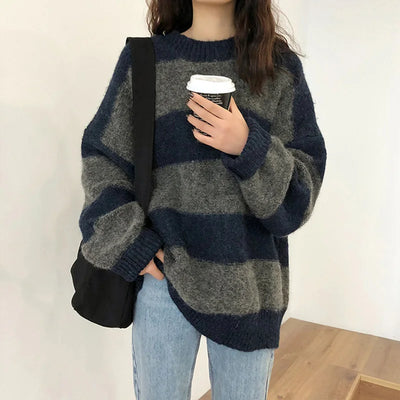 CAROLE - Französischer  Herbstpullover in zwei Farbstellungen
