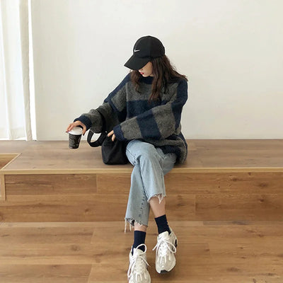 CAROLE - Französischer  Herbstpullover in zwei Farbstellungen