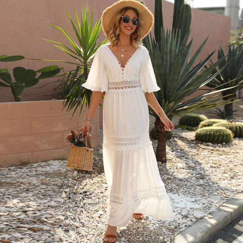 Maria - Vintage Boho Strandkleid