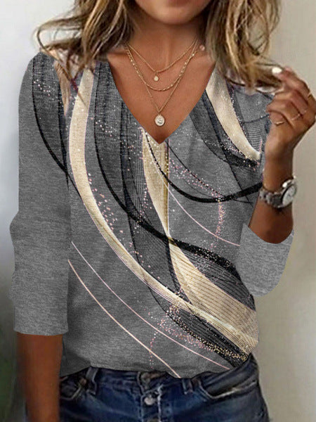 Diana - Vintage Top mit druck
