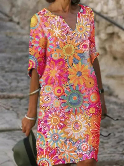 Jélissa™ | Robe fleurie col V