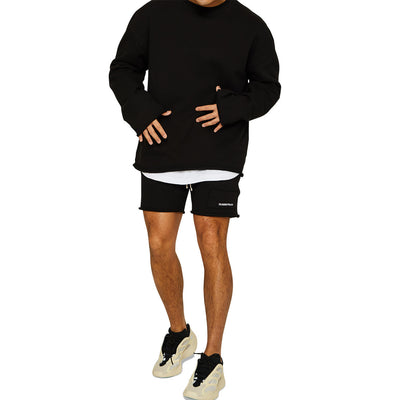 "Downtown Duality" - Abito in 2 pezzi con pantaloncini e maglione oversize
