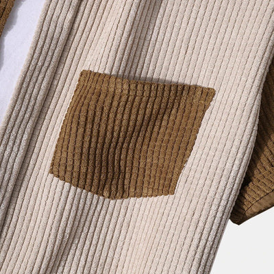 "Cord Brise Mocha" - set estivo da 2 in velluto a coste