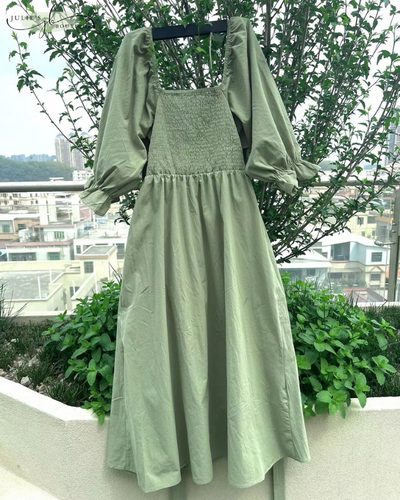 OPHÉLIA™ | ROBE FRANÇAISE À MANCHES VOLANTES