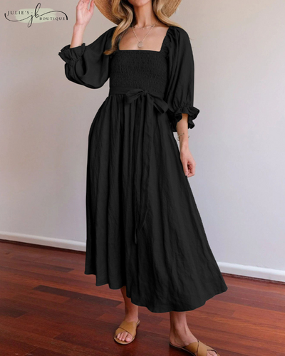 OPHÉLIA™ | ROBE FRANÇAISE À MANCHES VOLANTES