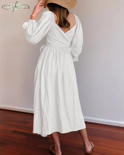 OPHÉLIA™ | ROBE FRANÇAISE À MANCHES VOLANTES