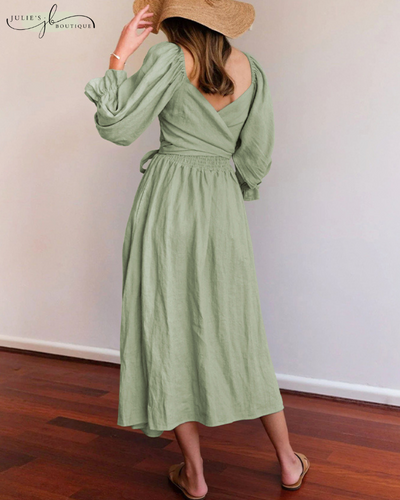 OPHÉLIA™ | ROBE FRANÇAISE À MANCHES VOLANTES