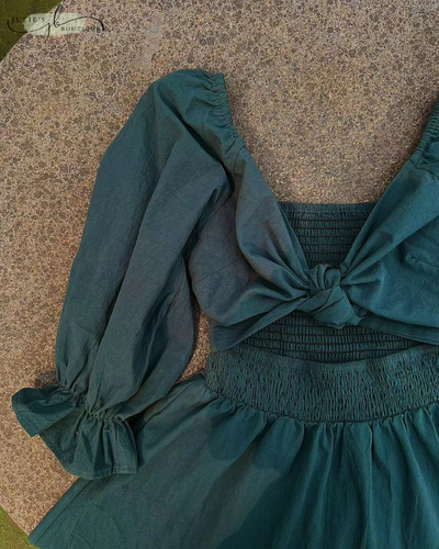 OPHÉLIA™ | ROBE FRANÇAISE À MANCHES VOLANTES
