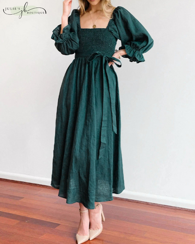 OPHÉLIA™ | ROBE FRANÇAISE À MANCHES VOLANTES