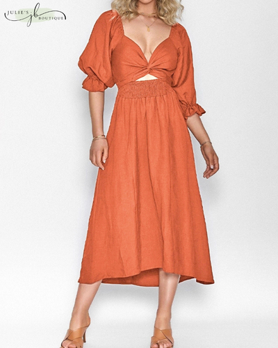 OPHÉLIA™ | ROBE FRANÇAISE À MANCHES VOLANTES