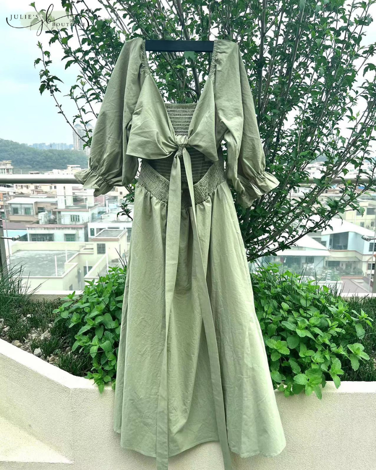 OPHÉLIA™ | ROBE FRANÇAISE À MANCHES VOLANTES