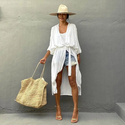 Nina - Vintage Kimono mit buntem Druck
