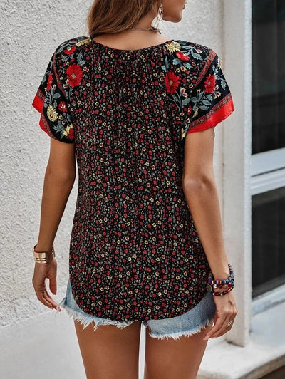 Amelia - Elegantes Top Mit blumendruck