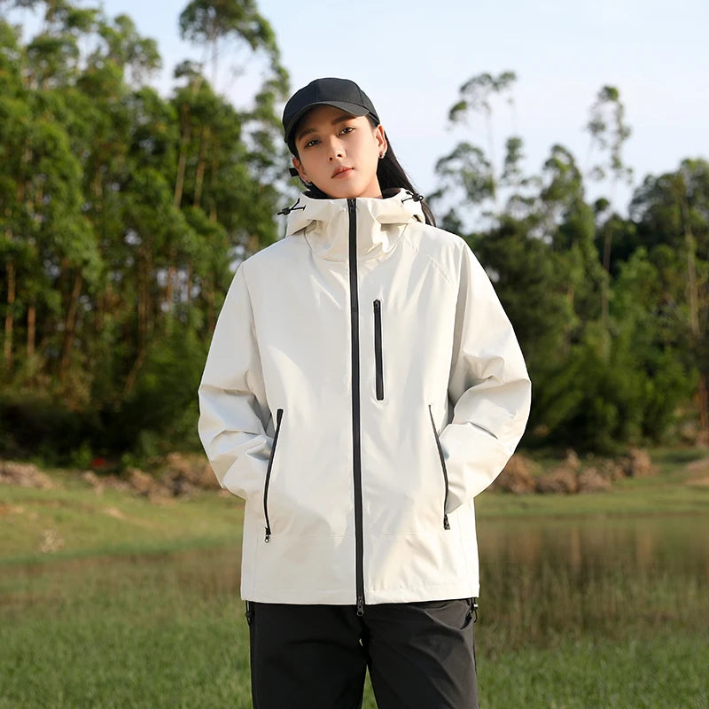 Gina - Lange wasserdichte Wanderjacke - Unisex