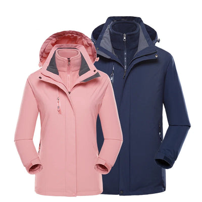 Helena - Lange 3 in 1 wasserdichte Wanderjacke - Unisex