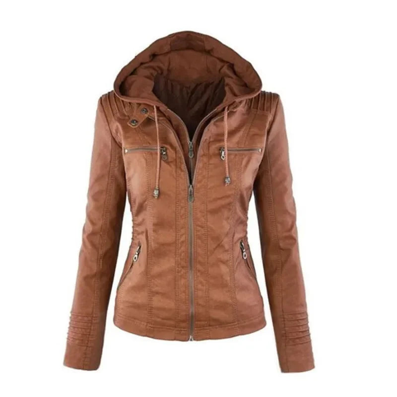Elody - Elegante Leder-Motorjacke