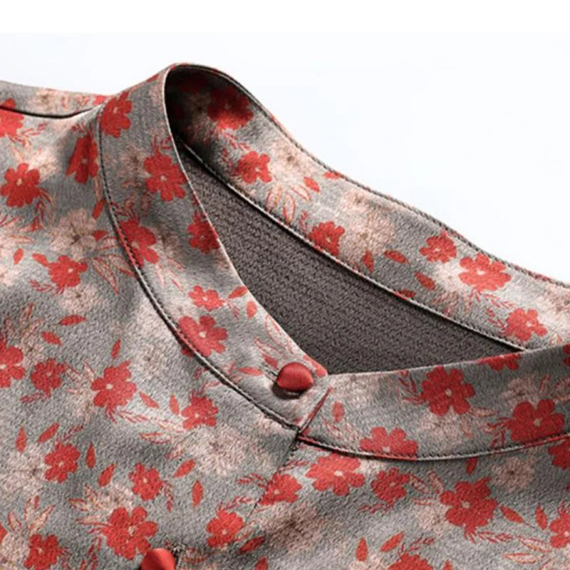 Flora - Vintage Blumen druck Blusen