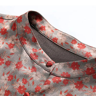 Flora - Vintage Blumen druck Blusen