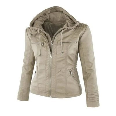 Elody - Elegante Leder-Motorjacke