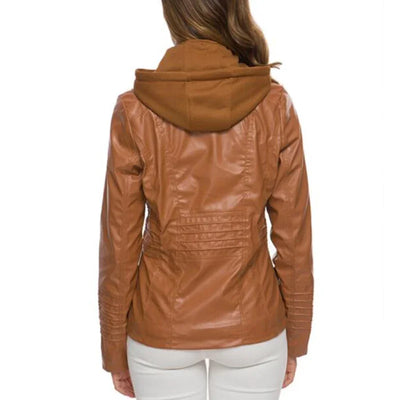 Elody - Elegante Leder-Motorjacke