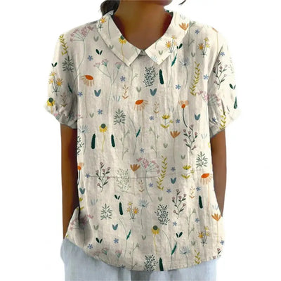 Amelia - Elegantes Top Mit blumendruck