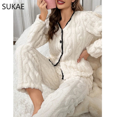 Anna - Wolle Pyjama für Frauen