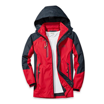 Kelly - Lange wasserdichte Wanderjacke - abnehmbare Kapuze