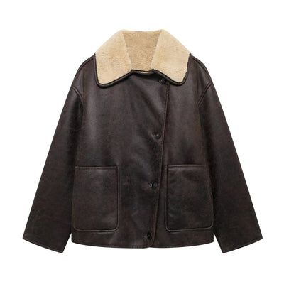 Hirella - Lederjacke mit Taschen