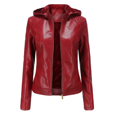 Fiona - Elegante Leder-Motorjacke