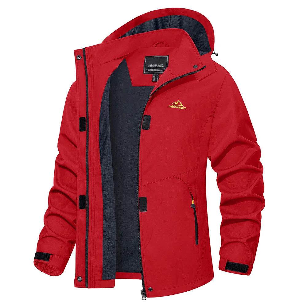 Kiki - Lange wasserdichte Wanderjacke - Abnehmbare kapuze