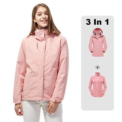 Helena - Lange 3 in 1 wasserdichte Wanderjacke - Unisex