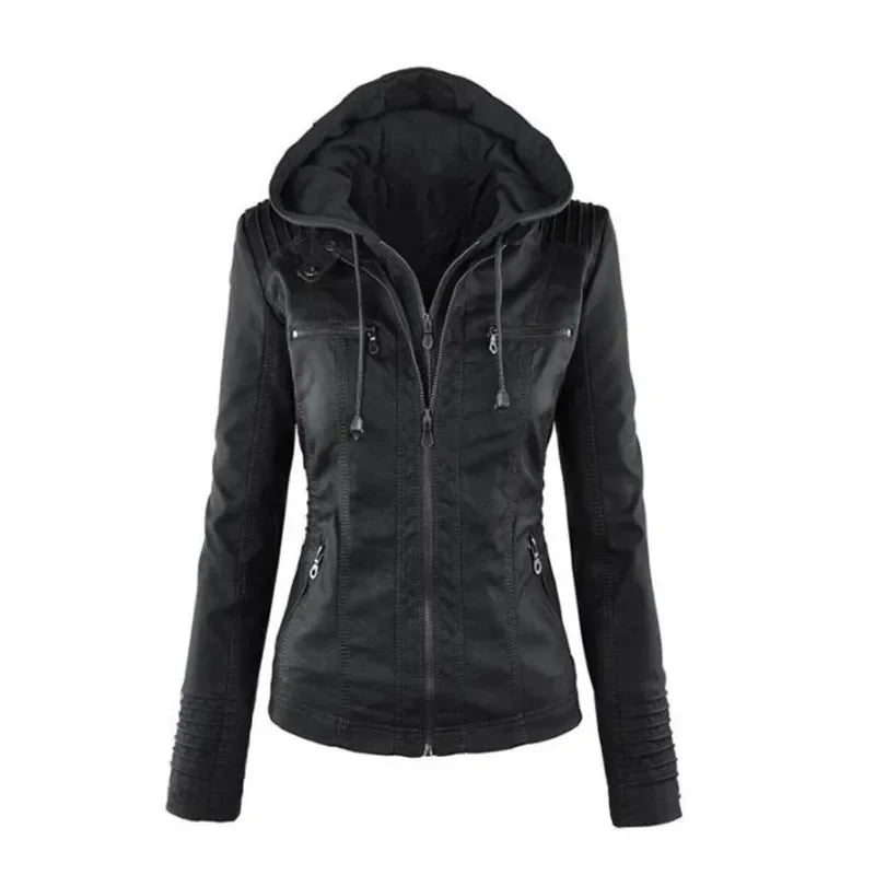 Elody - Elegante Leder-Motorjacke