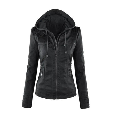 Elody - Elegante Leder-Motorjacke
