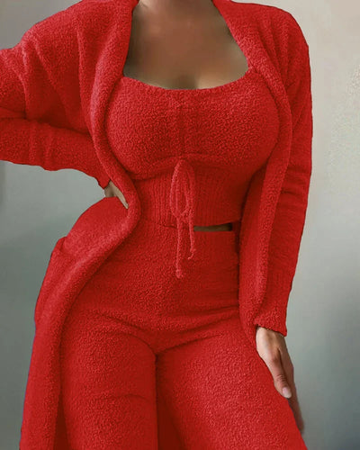 Nina - Pyjama aus Wolle für Frauen