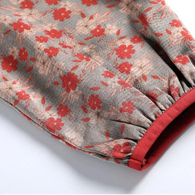 Flora - Vintage Blumen druck Blusen