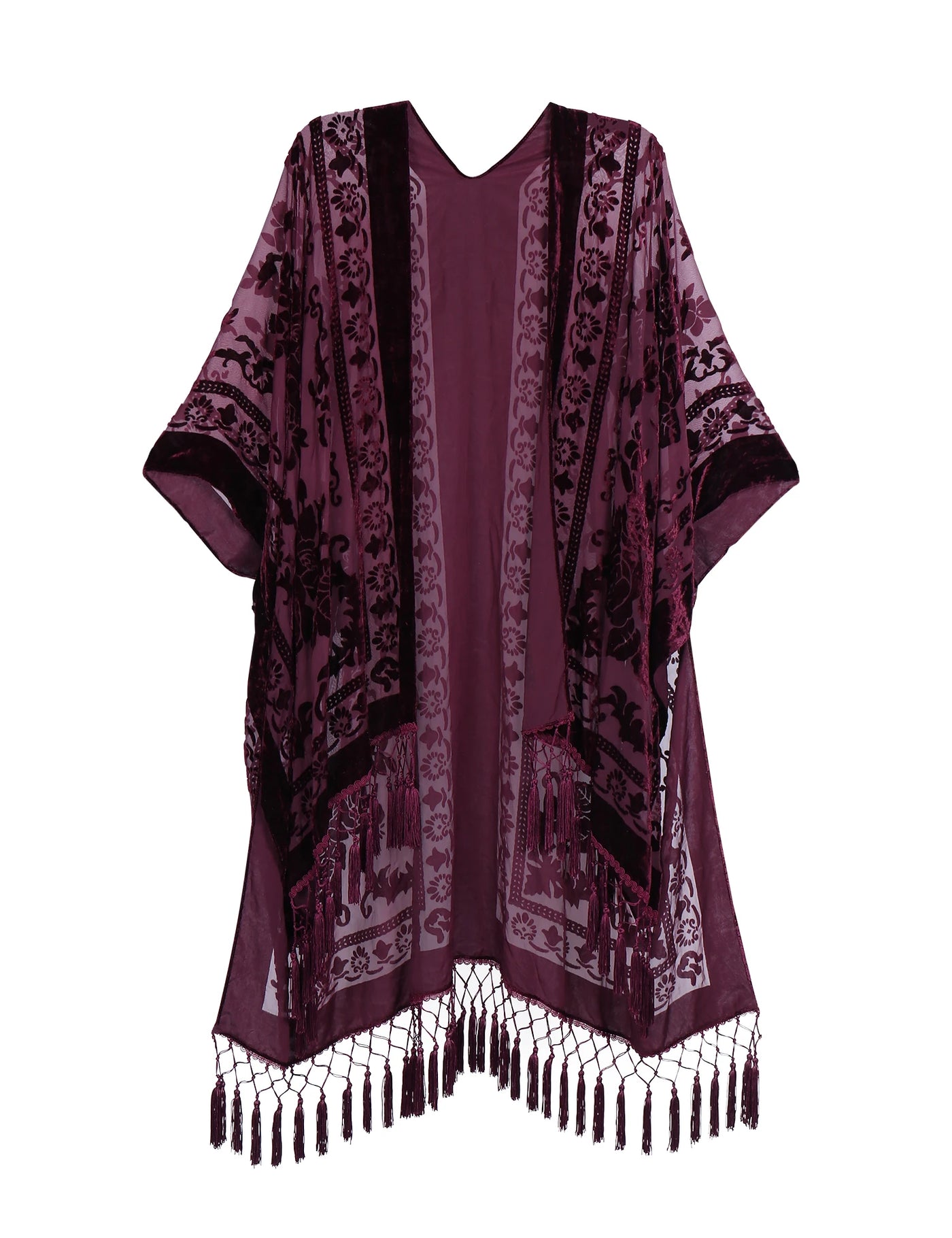 Dunya - Vintage Kimono mit buntem Druck