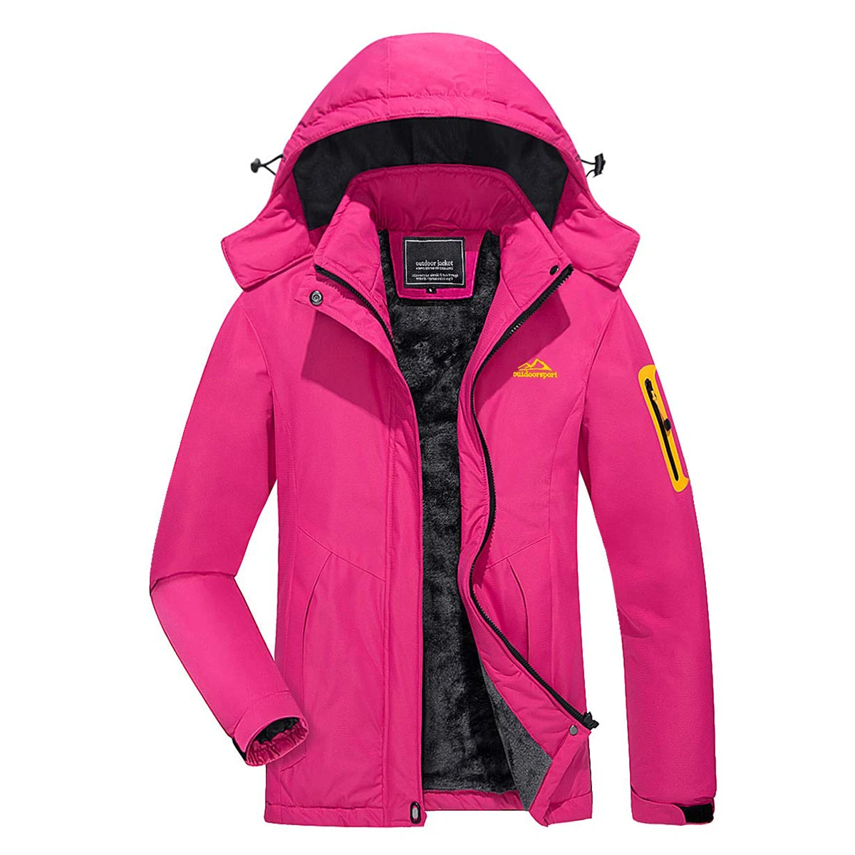 Tiana - Lange wasserdichte Wanderjacke - Abnehmbare Kapuze
