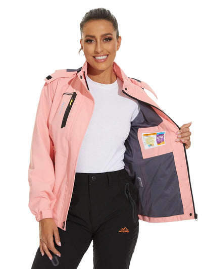 Kiki - Lange wasserdichte Wanderjacke - Abnehmbare kapuze