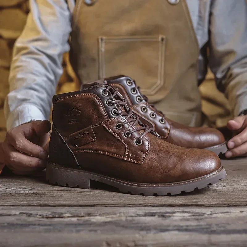 Ewald | Lässige Lederstiefel für Männer im britischen Stil