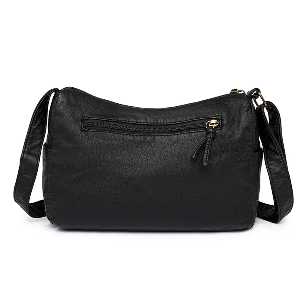 Naya | Vintage Leder Umhängetasche mit mehreren Fächern