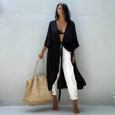 Nina - Vintage Kimono mit buntem Druck